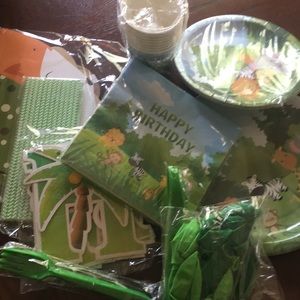 Jungle theme birthday kit